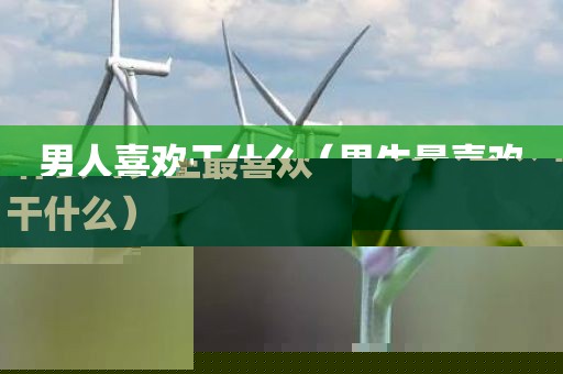 男人喜欢干什么（男生最喜欢干什么）