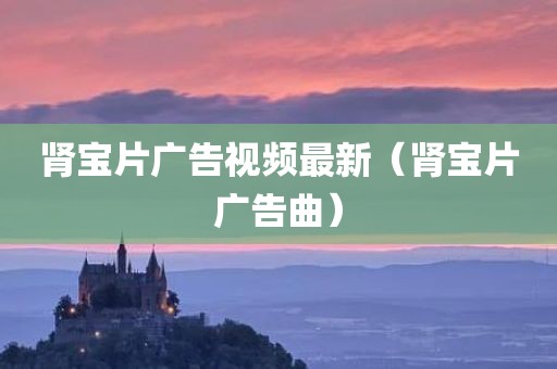 肾宝片广告视频最新（肾宝片广告曲）