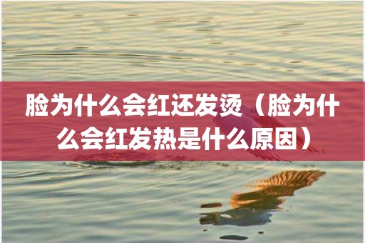 脸为什么会红还发烫（脸为什么会红发热是什么原因）
