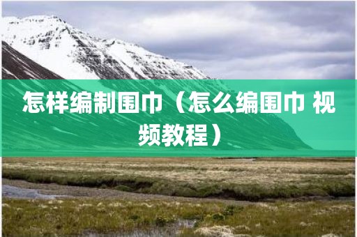 怎样编制围巾（怎么编围巾 视频教程）
