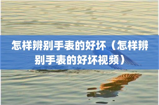 怎样辨别手表的好坏（怎样辨别手表的好坏视频）