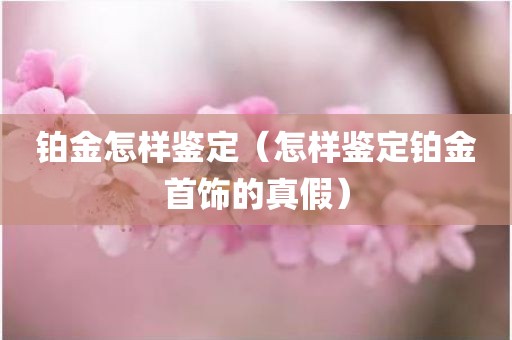 铂金怎样鉴定（怎样鉴定铂金首饰的真假）