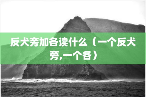反犬旁加各读什么(一个反犬旁,一个各)