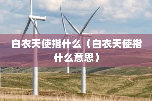 白衣天使指什么（白衣天使指什么意思）