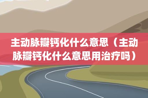 主动脉瓣钙化什么意思（主动脉瓣钙化什么意思用治疗吗）