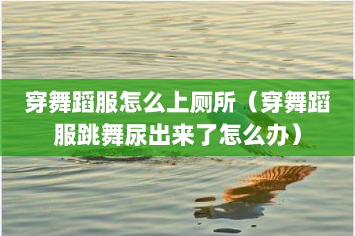 穿舞蹈服怎么上厕所（穿舞蹈服跳舞尿出来了怎么办）