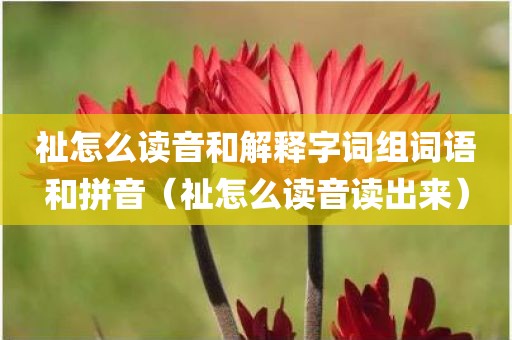 祉怎么读音和解释字词组词语和拼音（祉怎么读音读出来）