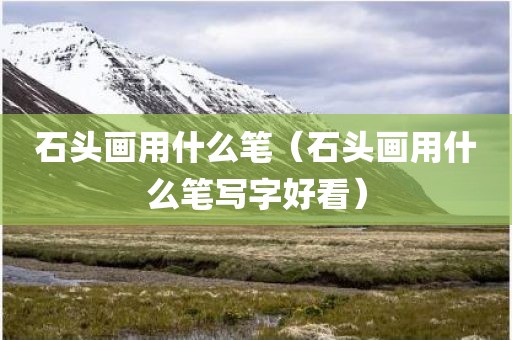 石头画用什么笔（石头画用什么笔写字好看）