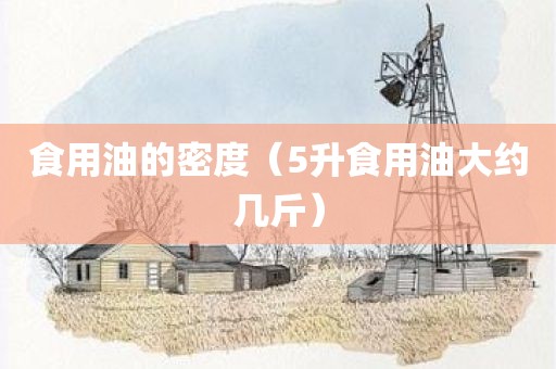 食用油的密度（5升食用油大约几斤）