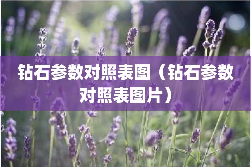 钻石参数对照表图(钻石参数对照表图片) 钻石参数对照表图(钻石参数对照表图片)