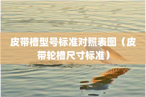 皮带槽型号标准对照表图（皮带轮槽尺寸标准）