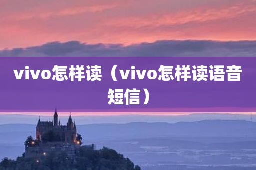 vivo怎样读（vivo怎样读语音短信）