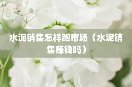 水泥销售怎样跑市场（水泥销售赚钱吗）