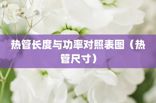热管长度与功率对照表图（热管尺寸）