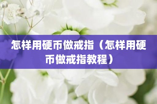 怎样用硬币做戒指（怎样用硬币做戒指教程）