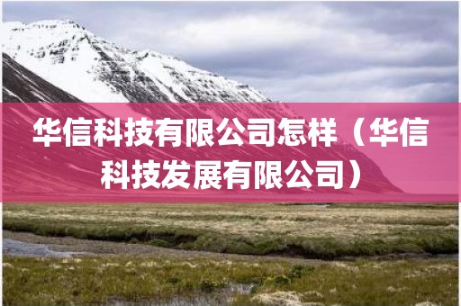 华信科技有限公司怎样（华信科技发展有限公司）