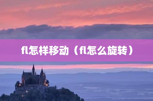 fl怎样移动（fl怎么旋转）