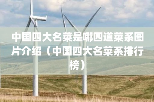 中国四大名菜是哪四道菜系图片介绍（中国四大名菜系排行榜）