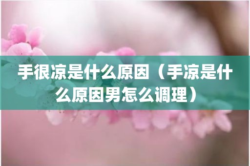 手很凉是什么原因（手凉是什么原因男怎么调理）