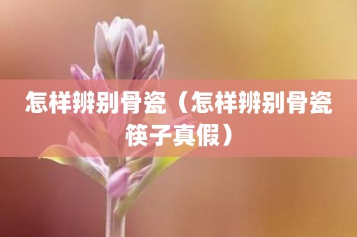 怎样辨别骨瓷（怎样辨别骨瓷筷子真假）