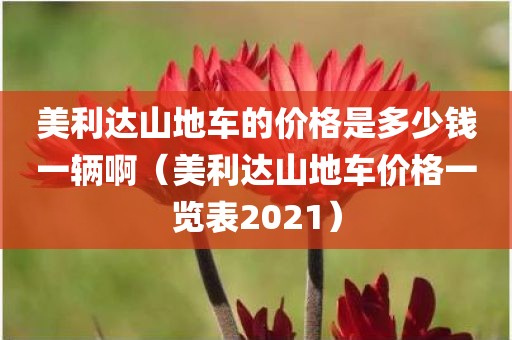 美利达山地车的价格是多少钱一辆啊（美利达山地车价格一览表2021）