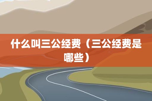 什么叫三公经费（三公经费是哪些）
