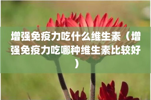增强免疫力吃什么维生素（增强免疫力吃哪种维生素比较好）