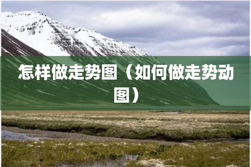 怎样做走势图（如何做走势动图）