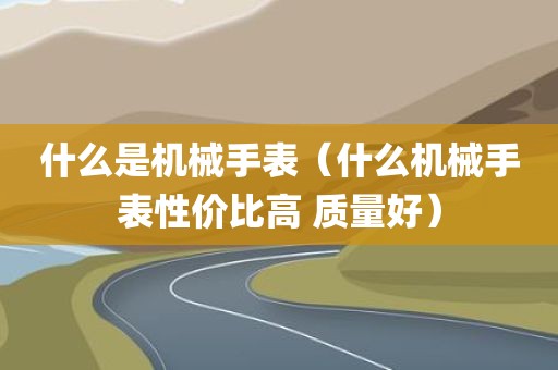 什么是机械手表(什么机械手表性价比高 质量好)