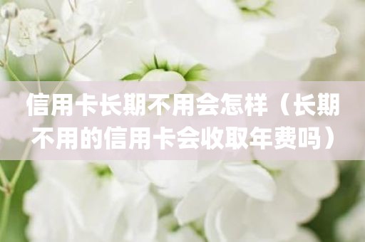 信用卡长期不用会怎样（长期不用的信用卡会收取年费吗）