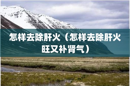 怎样去除肝火（怎样去除肝火旺又补肾气）