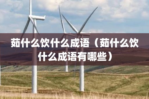 茹什么饮什么成语（茹什么饮什么成语有哪些）