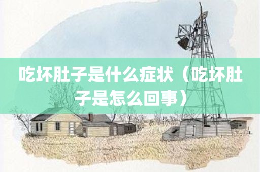 吃坏肚子是什么症状（吃坏肚子是怎么回事）