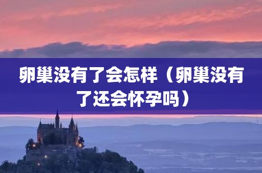 卵巢没有了会怎样（卵巢没有了还会怀孕吗）