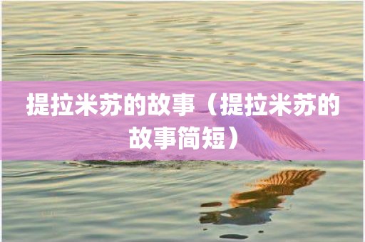 提拉米苏的故事（提拉米苏的故事简短）
