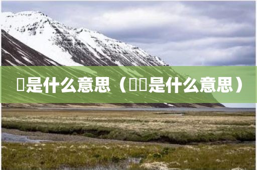 龑是什么意思(천사是什么意思)