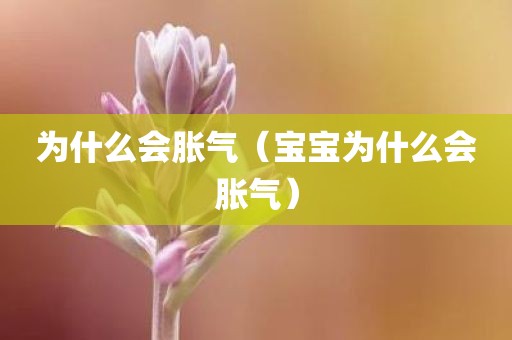 为什么会胀气（宝宝为什么会胀气）