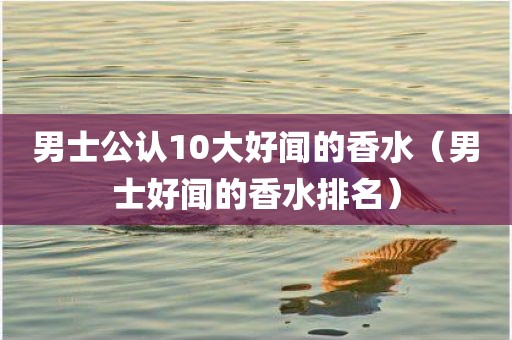 男士公认10大好闻的香水（男士好闻的香水排名）