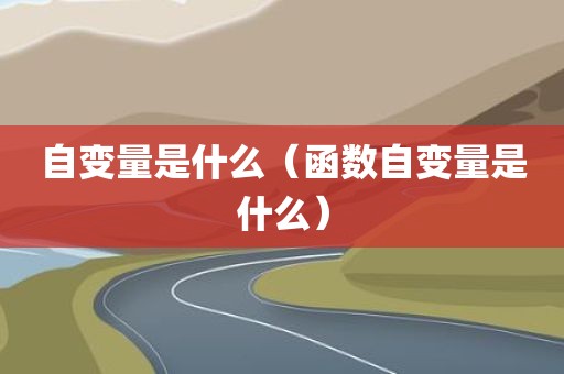 自变量是什么（函数自变量是什么）
