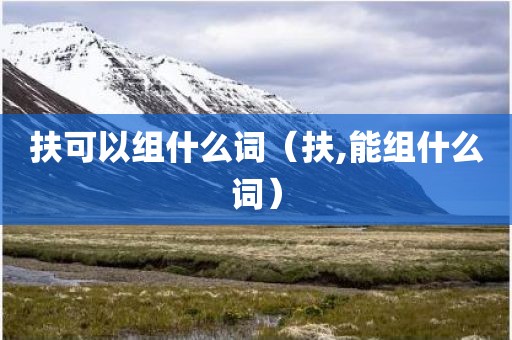 扶可以组什么词（扶,能组什么词）