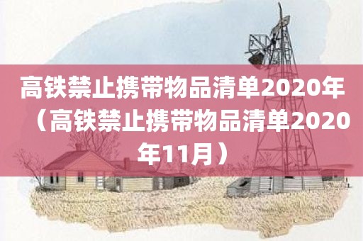 高铁禁止携带物品清单2020年（高铁禁止携带物品清单2020年11月）