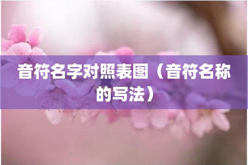 音符名字对照表图(音符名称的写法)