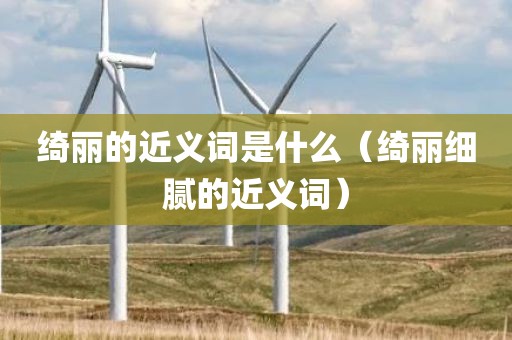 绮丽的近义词是什么（绮丽细腻的近义词）
