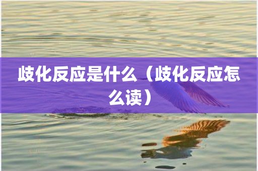 歧化反应是什么（歧化反应怎么读）