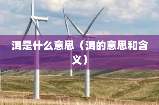 洱是什么意思（洱的意思和含义）