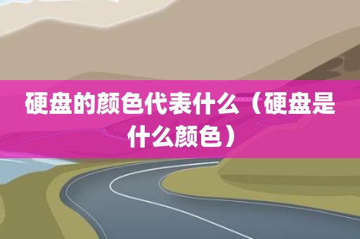 硬盘的颜色代表什么（硬盘是什么颜色）