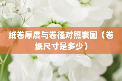 纸卷厚度与卷径对照表图（卷纸尺寸是多少）