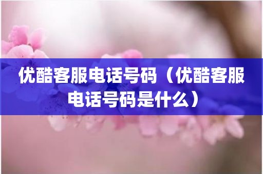 优酷客服电话号码（优酷客服电话号码是什么）