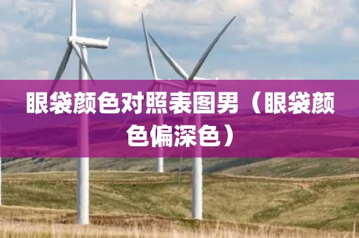 眼袋颜色对照表图男（眼袋颜色偏深色）