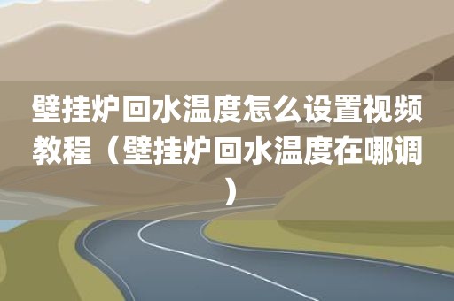 壁挂炉回水温度怎么设置视频教程（壁挂炉回水温度在哪调）